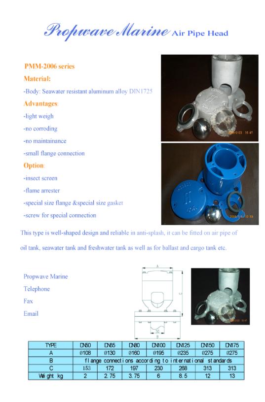 ALUMINUM ALLOY(ALSIMg ALLOY) AIR VENT (PIPE) HEAD TANK VENT CHECK